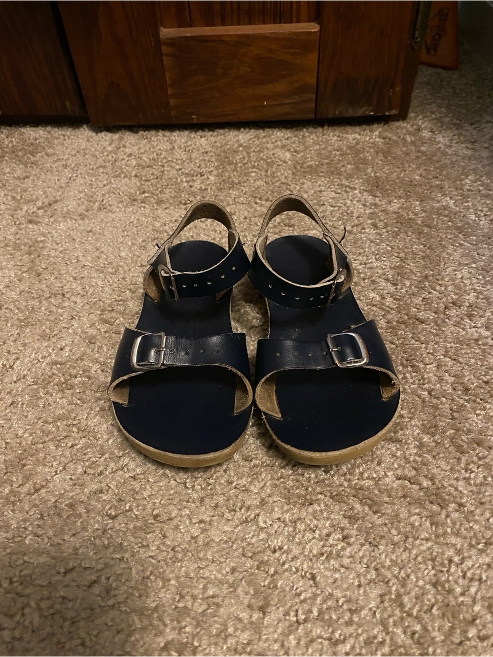 Navy Blue Sun San Sandals